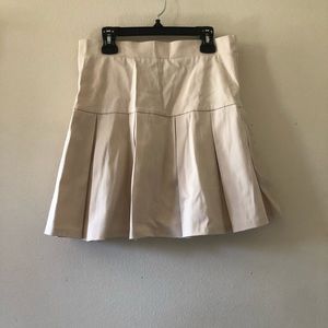 Beige or cream skirt